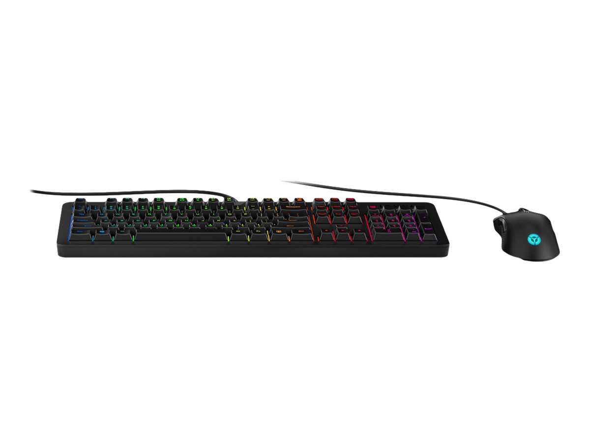 Lenovo Legion KM300 Gaming - keyboard and mouse set - US International - black Input Device