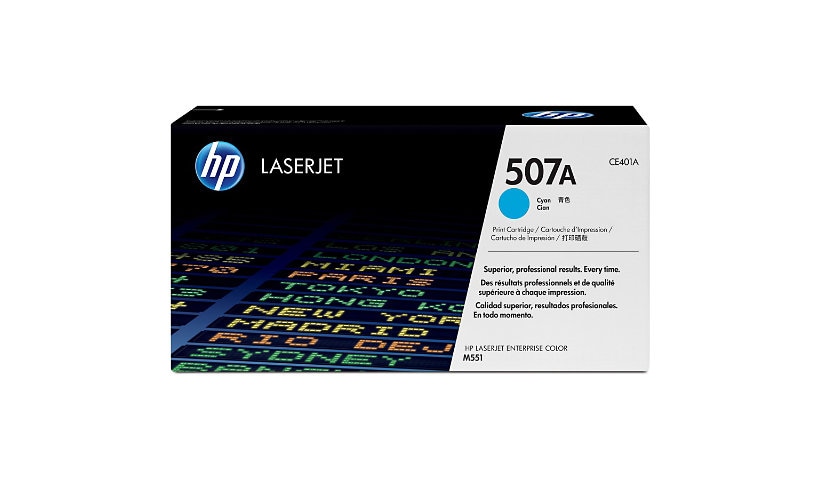 HP 507A Cyan Toner Cartridge