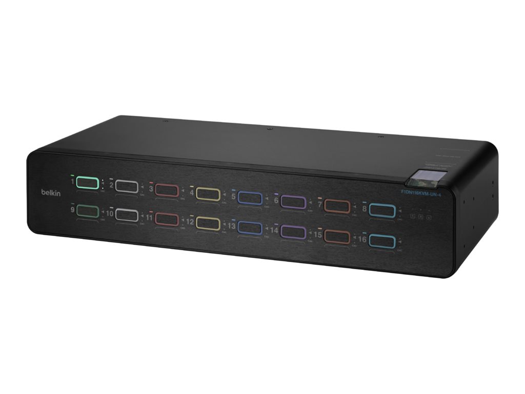 Thumbnail 3 of 6 for Belkin Universal Secure Single-Head - 2nd Generation - KVM / audio switch - 16 ports - TAA Compliant