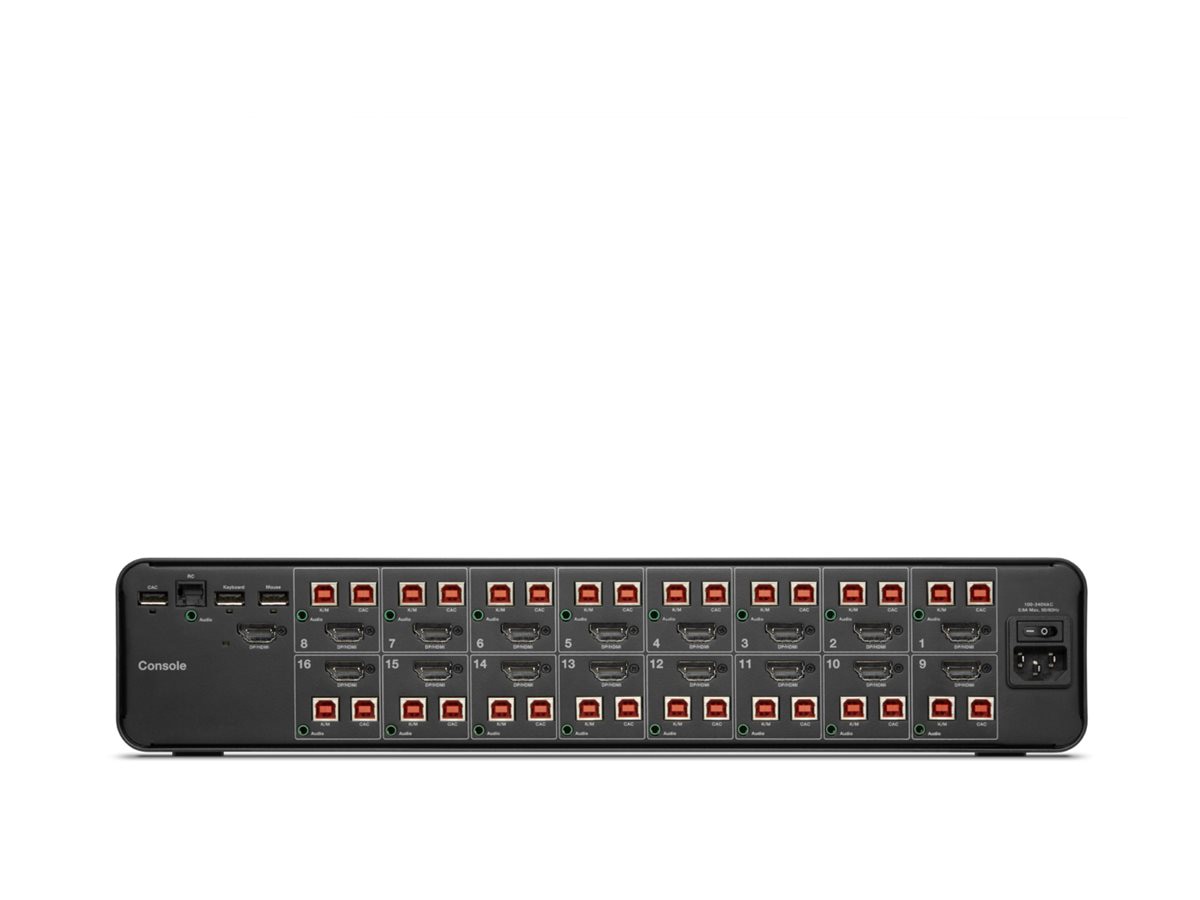 Thumbnail 6 of 6 for Belkin Universal Secure Single-Head - 2nd Generation - KVM / audio switch - 16 ports - TAA Compliant