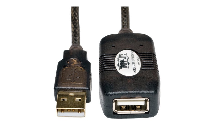 Tripp Lite Câble d' extension USB 2.0 haute vitesse répéteur actif 4,8 m - rallonge de câble USB - USB pour USB - 4.88 m