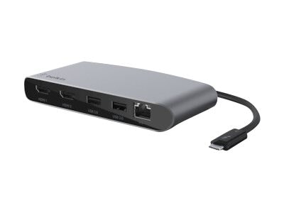 Belkin Thunderbolt 3 Dock Mini - docking station - USB-C / Thunderbolt 3 - 2 x HDMI - GigE