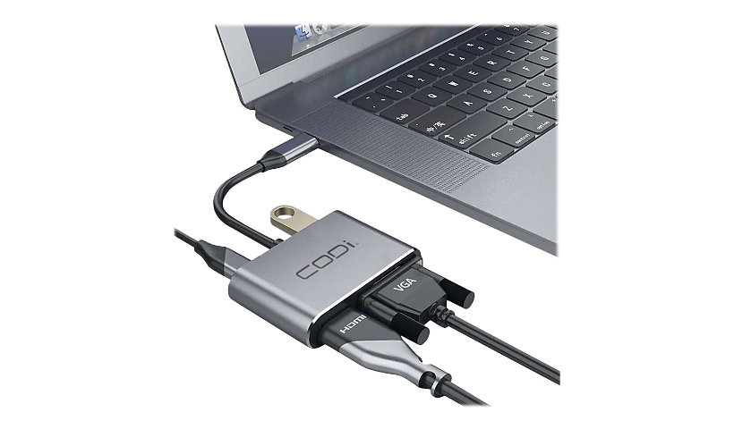 CODi 4-in-1 - adapter - HDMI / VGA / USB