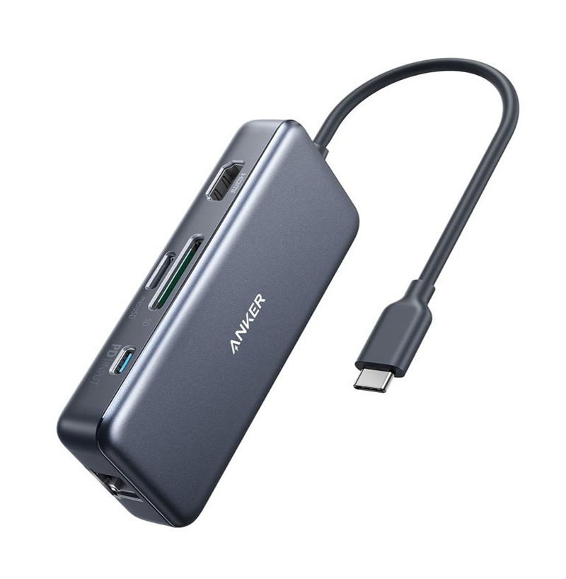 Anker PowerExpand+ 7-in-1 - docking station - USB-C - HDMI - 1GbE