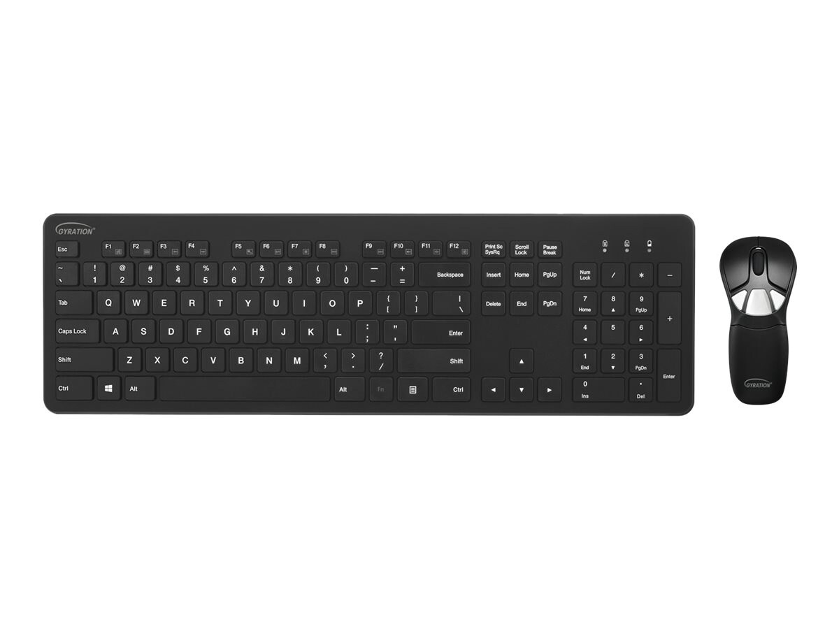 Gyration GYM1100FK - keyboard and mouse set - US