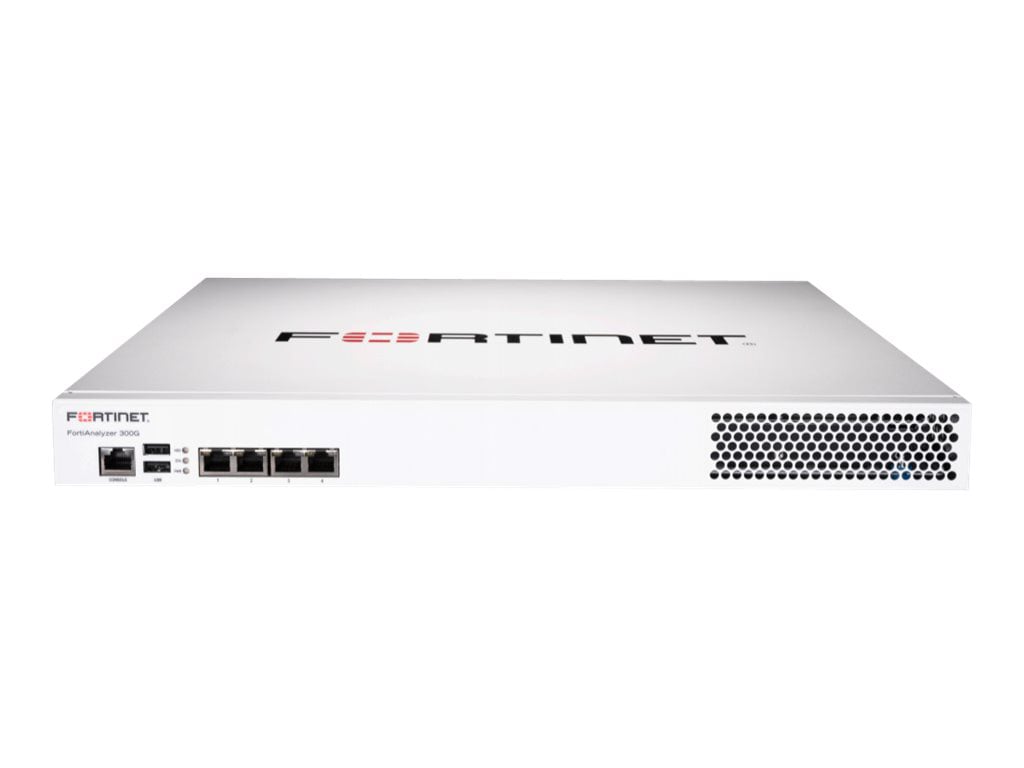 Fortinet FortiAnalyzer 300G - network monitoring device - with 1 year FortiCare 24X7 Support + 1 year FortiAnalyzer