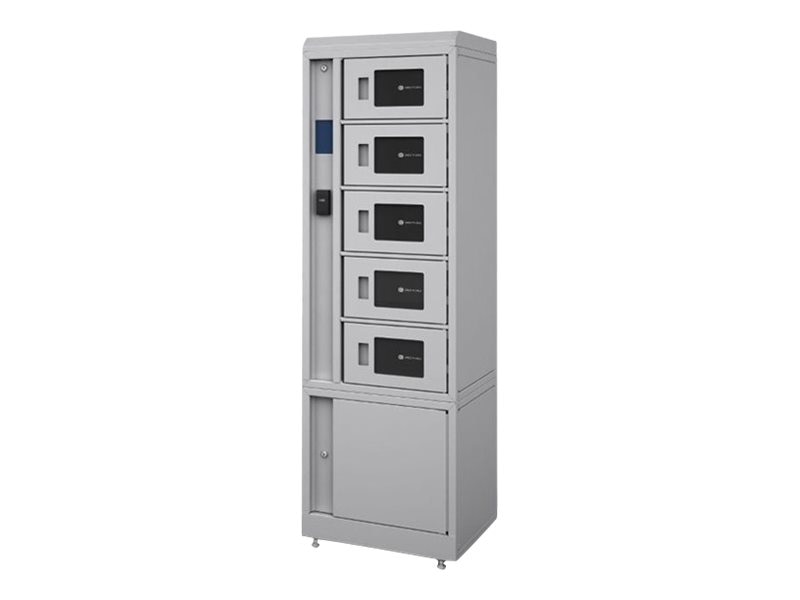 Bretford TechGuard Connect TCL5US170EF11 - cabinet unit - for 5 notebooks/tablets/cellular phones - platinum