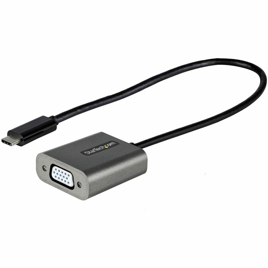 Thumbnail 2 of 6 for StarTech.com USB C to VGA Adapter - USB Type-C to VGA Video Converter - USB-C to VGA Dongle - 12 Cable