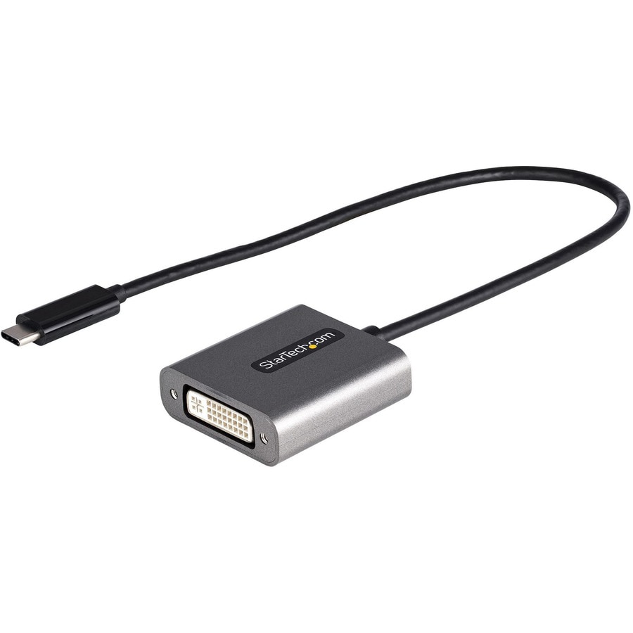 StarTech.com USB C to DVI Adapter - USB Type-C to DVI-D Monitor/Display Video Converter - 12in Cable