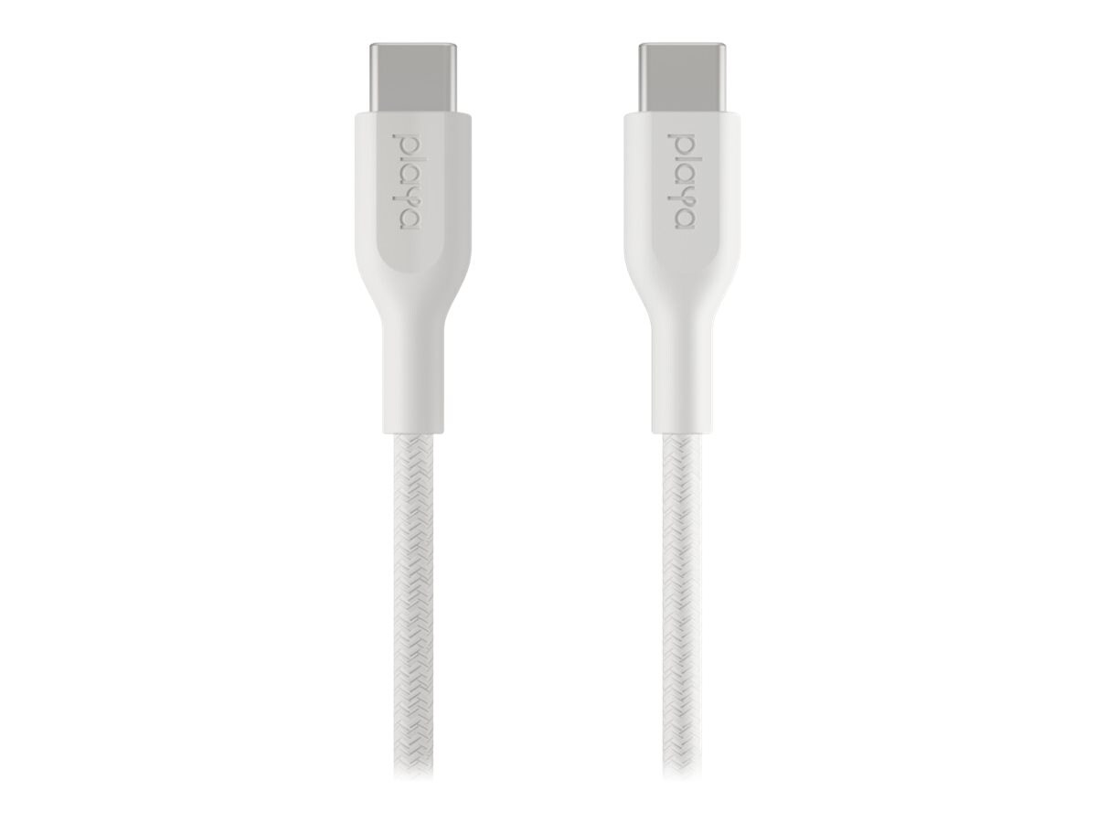 Playa by Belkin USB-C to USB-C Braided Cable MFi-Certified 3ft White