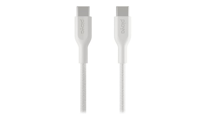 Playa by Belkin USB-C to USB-C Braided Cable MFi-Certified 3ft White