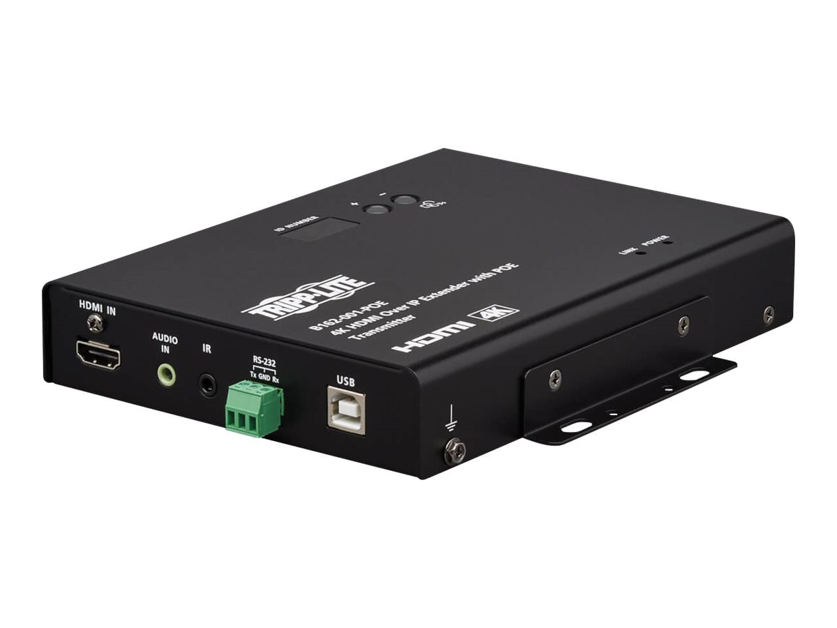 Tripp Lite HDMI over IP Extender Transmitter - 4K, 4:4:4, PoE, 328 ft. (100 m) - video/audio/USB/network extender - HDMI