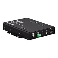 Tripp Lite HDMI over IP Extender Receiver - 4K, 4:4:4, PoE, 328 ft. (100 m) - video/audio/USB/network extender - 10Mb