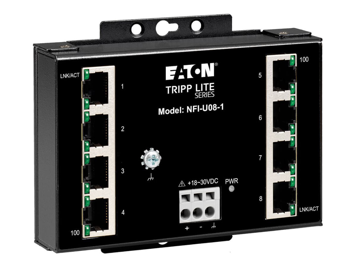 Eaton Tripp Lite series Industrial Ethernet Switch 8-Port Unmanaged - 10/10