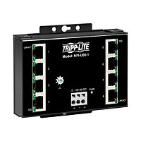 Tripp Lite Industrial Ethernet Switch 8-Port Unmanaged - 10/100 Mbps, Ruggedized, DIN/Wall Mount - TAA Compliant