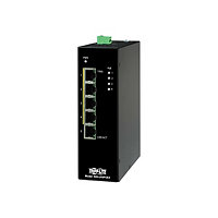 Tripp Lite Unmanaged Industrial Gigabit Ethernet Switch 5-Port - 10/100/1000 Mbps, PoE+ 30W, DIN Mount - TAA Compliant