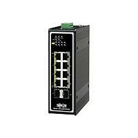 Tripp Lite Ethernet Switch Unmanaged 8-Port PoE+ 30W 2 SFP 10/100/1000 Mbps
