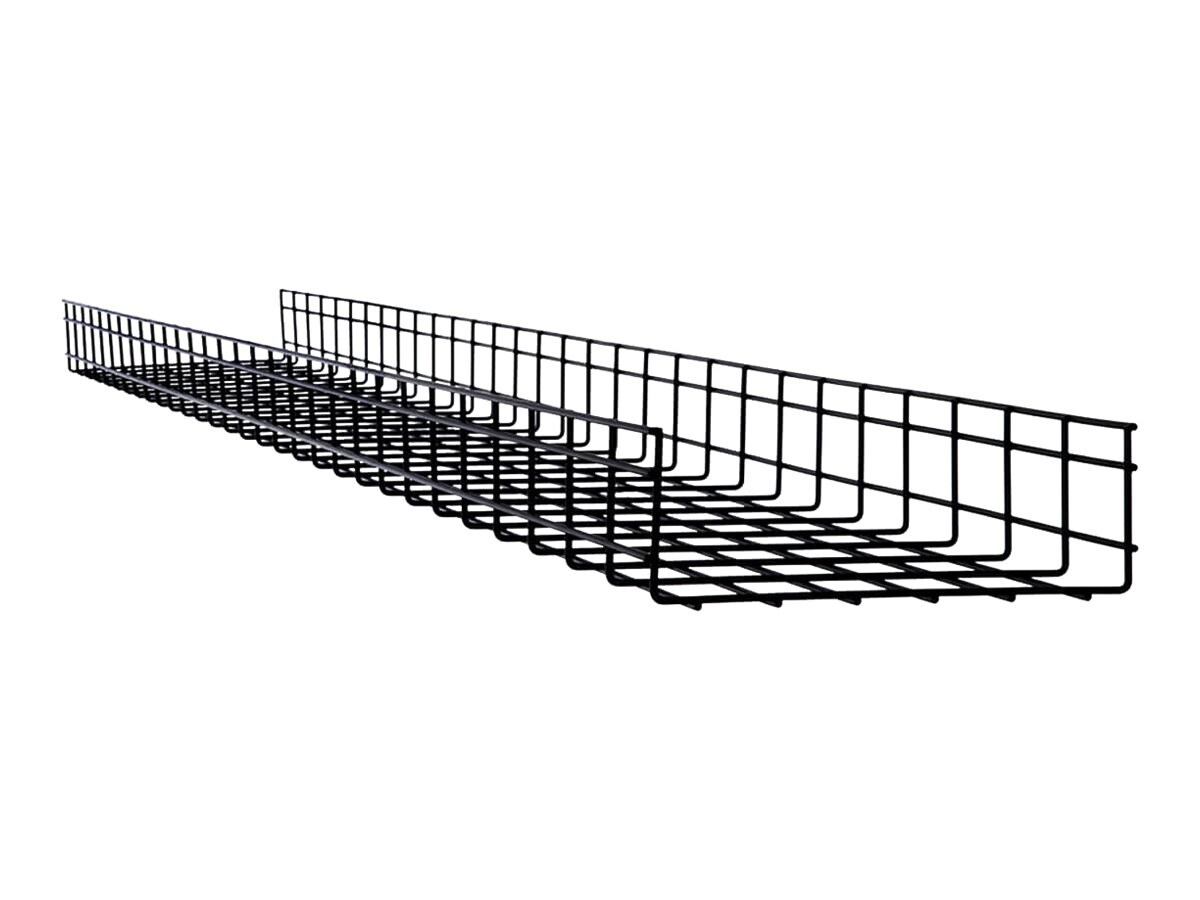 Tripp Lite SmartRack Wire Mesh Cable Tray - 300 x 100 x 3000 mm (12 in. x 4 in. x 10 ft.) - cable management tray
