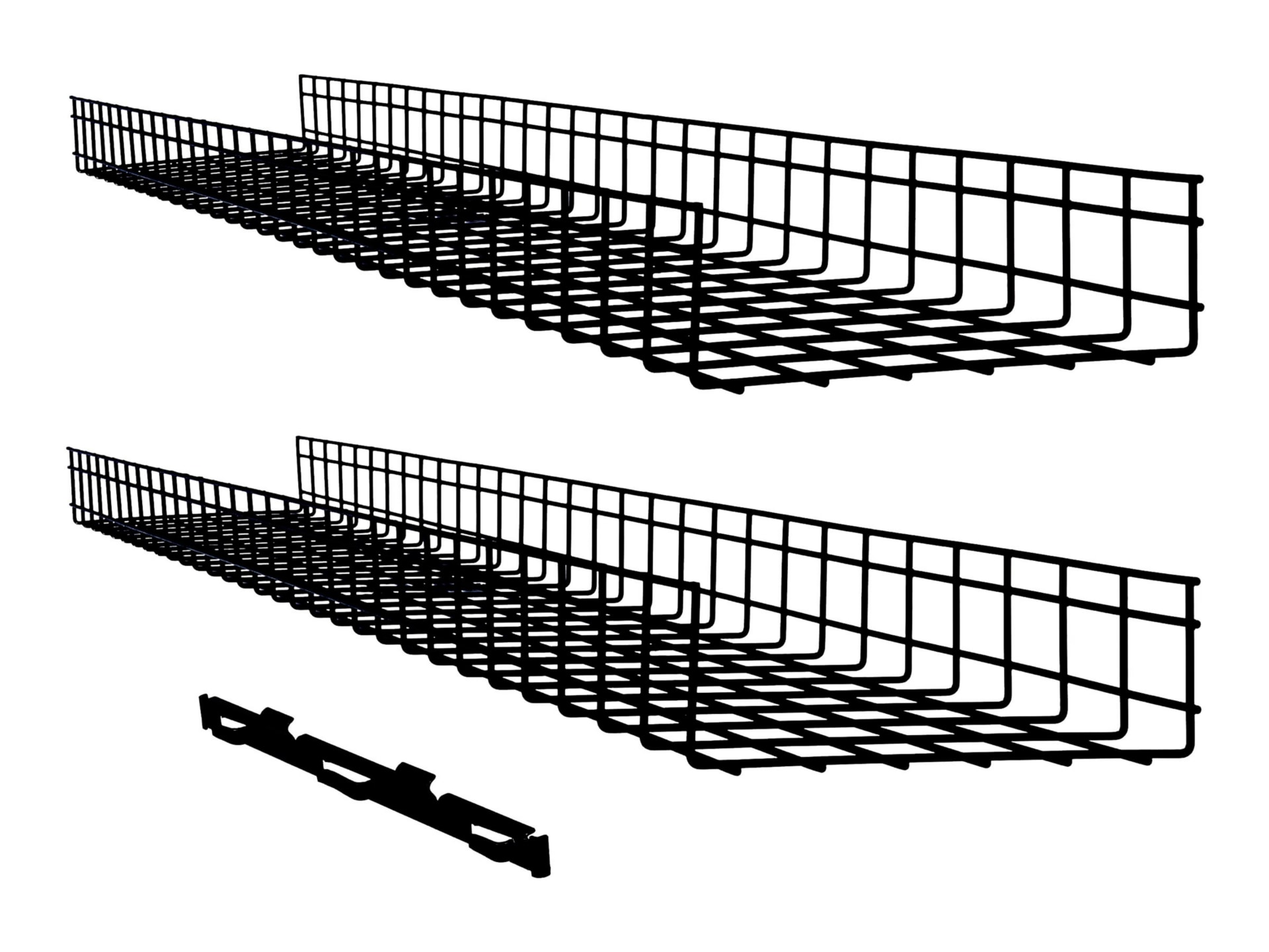 Tripp Lite Wire Mesh Cable Tray 300 x 100 x 1500mm 12in x 4in x 5ft 2 Pack