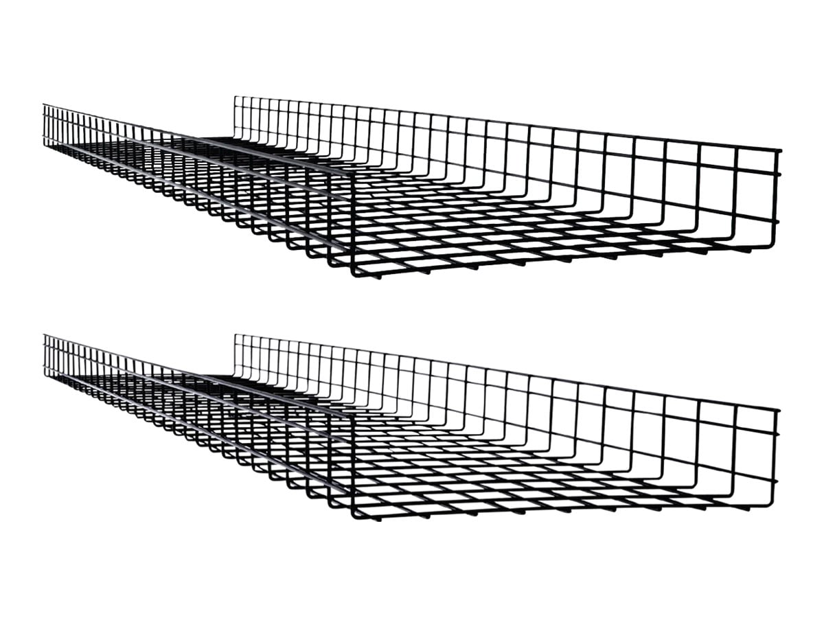 Tripp Lite SmartRack Wire Mesh Cable Tray - 450 x 100 x 1500 mm (18 in. x 4 in. x 5 ft.), 2-Pack - cable management tray