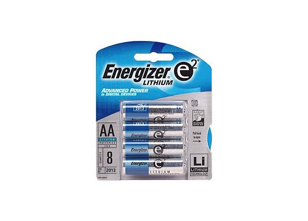 Energizer e2 Lithium AA 8 pack