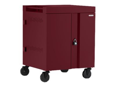 Bretford Cube TVC32 - cart - pre-wired - for 32 tablets / notebooks - maroon