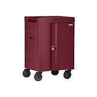 Bretford Cube Mini TVCM24PAC - cart - for 24 tablets / notebooks - maroon