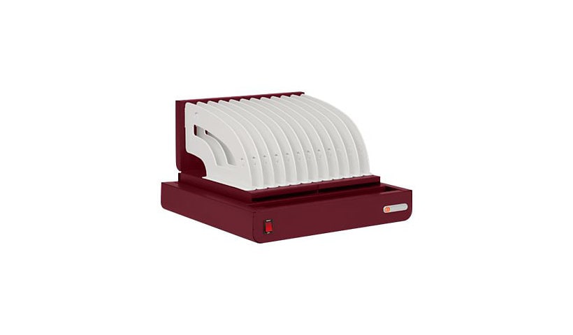 Bretford Cube Micro Tray TVT10AC mounting component - for 10 notebooks/tablets - maroon