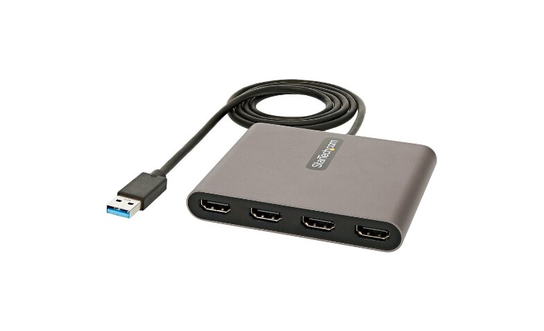 USB 3.0 to 4 HDMI Adapter - 1080p Monitor External Video Graphics Card - Windows - USB32HD4 Monitor Cables & Adapters - CDW.com