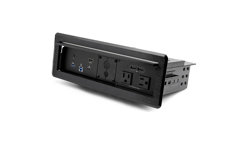StarTech.com Conference Room Docking Station w/Power; Table Connectivity Box Universal Laptop Dock USB/AC charge