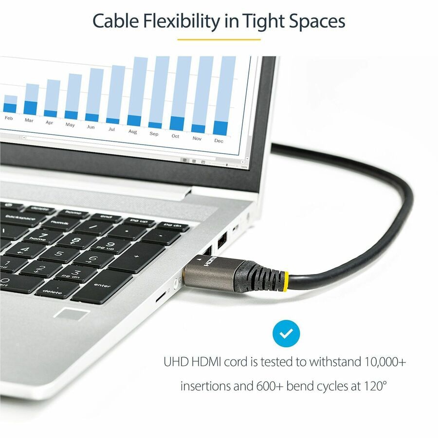 Thumbnail 5 of 9 for StarTech.com 3ft/1m HDMI 2.1 Cable, Certified Ultra High Speed HDMI Cable 48Gbps, 8K 60Hz/4K 120Hz HDR10+, 8K HDMI