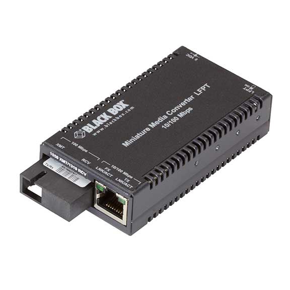 Black Box MultiPower - fiber media converter - 10Mb LAN, 100Mb LAN
