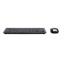 Acer Chrome Combo Set AAK970 - keyboard and mouse set - US International - black and silver