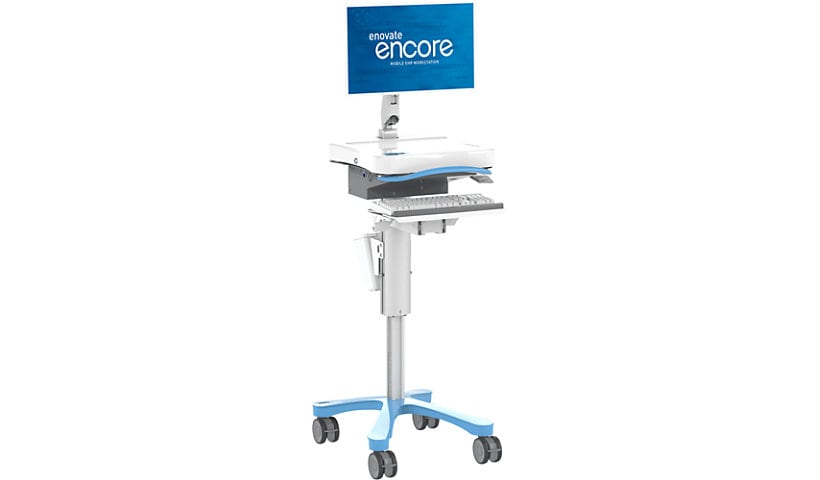 Enovate Medical Encore EcoFlex MobiusPower Workstation with SightLine Monitor Post