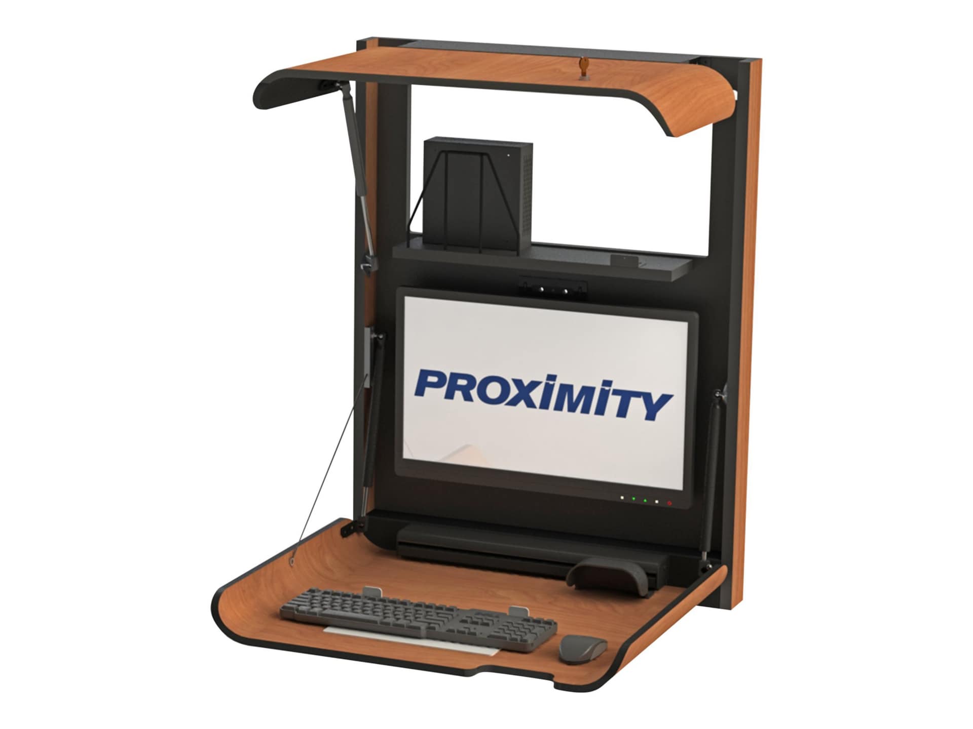 Proximity Classic CXT-28-INT - wall-mounted workstation - wild cherry