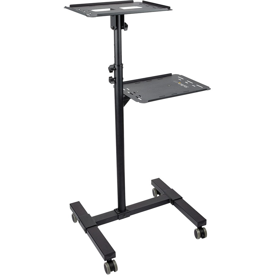 StarTech.com Mobile Projector and Laptop Stand/Cart, Heavy Duty Portable Projector Stand/Presentation Cart