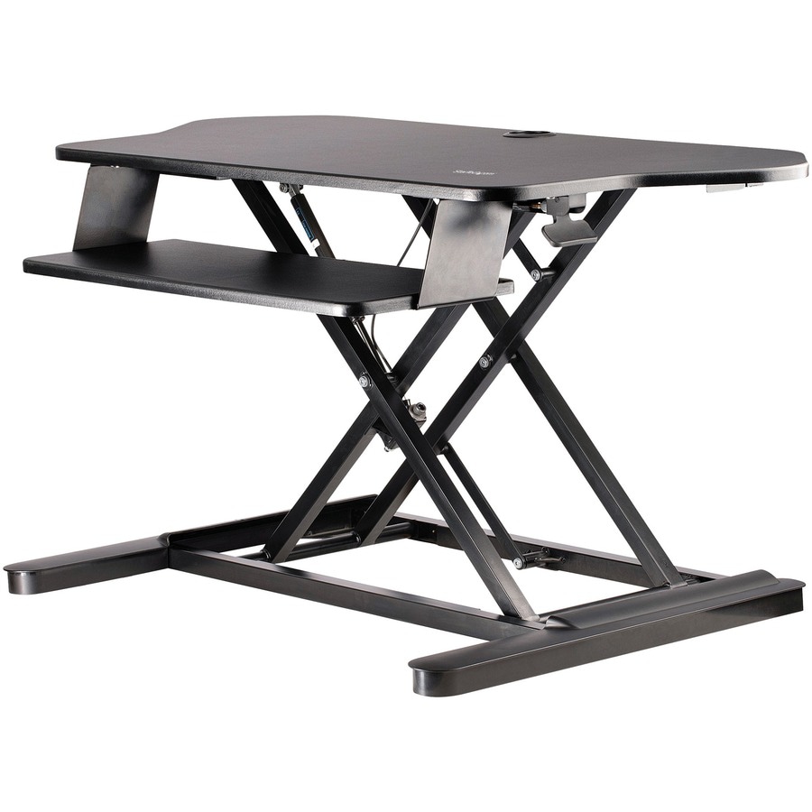 StarTech.com Corner Sit Stand Desk Converter - Height Adjustable, Ergonomic