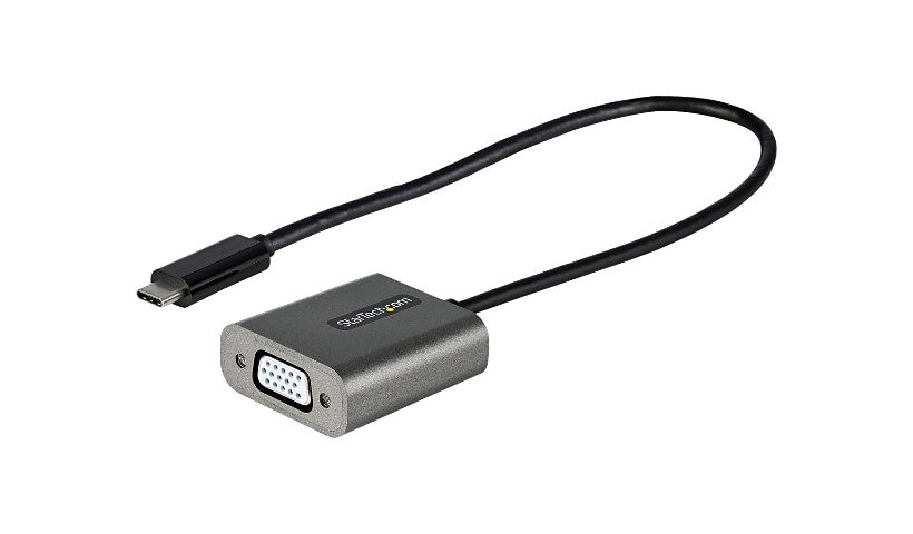StarTech.com USB C to VGA Adapter, 1080p USB Type-C to VGA Adapter Dongle, USB-C to VGA Monitor/Display Video Converter,