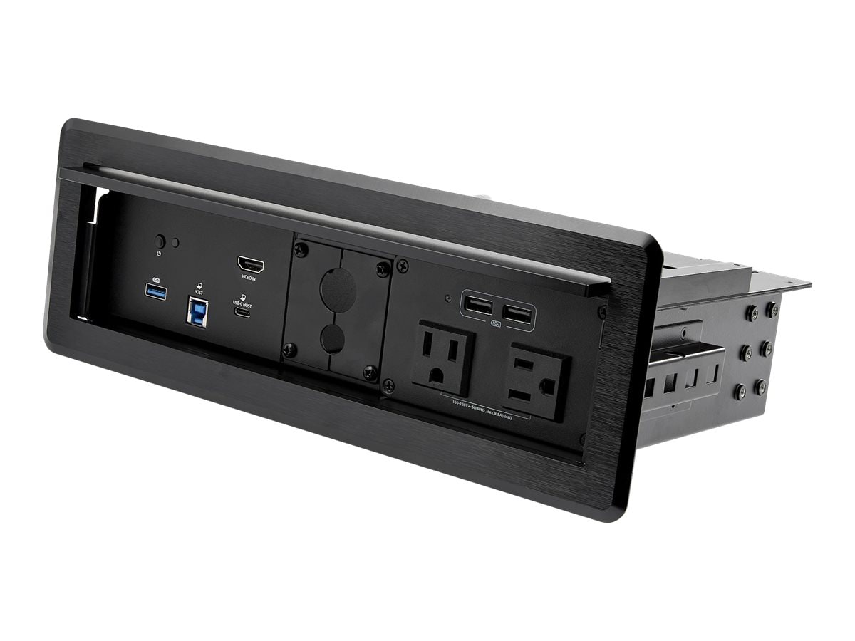 StarTech.com Conference Room Docking Station w/ Power; Table Connectivity A/V Box, Universal Laptop Dock, 60W PD, AC