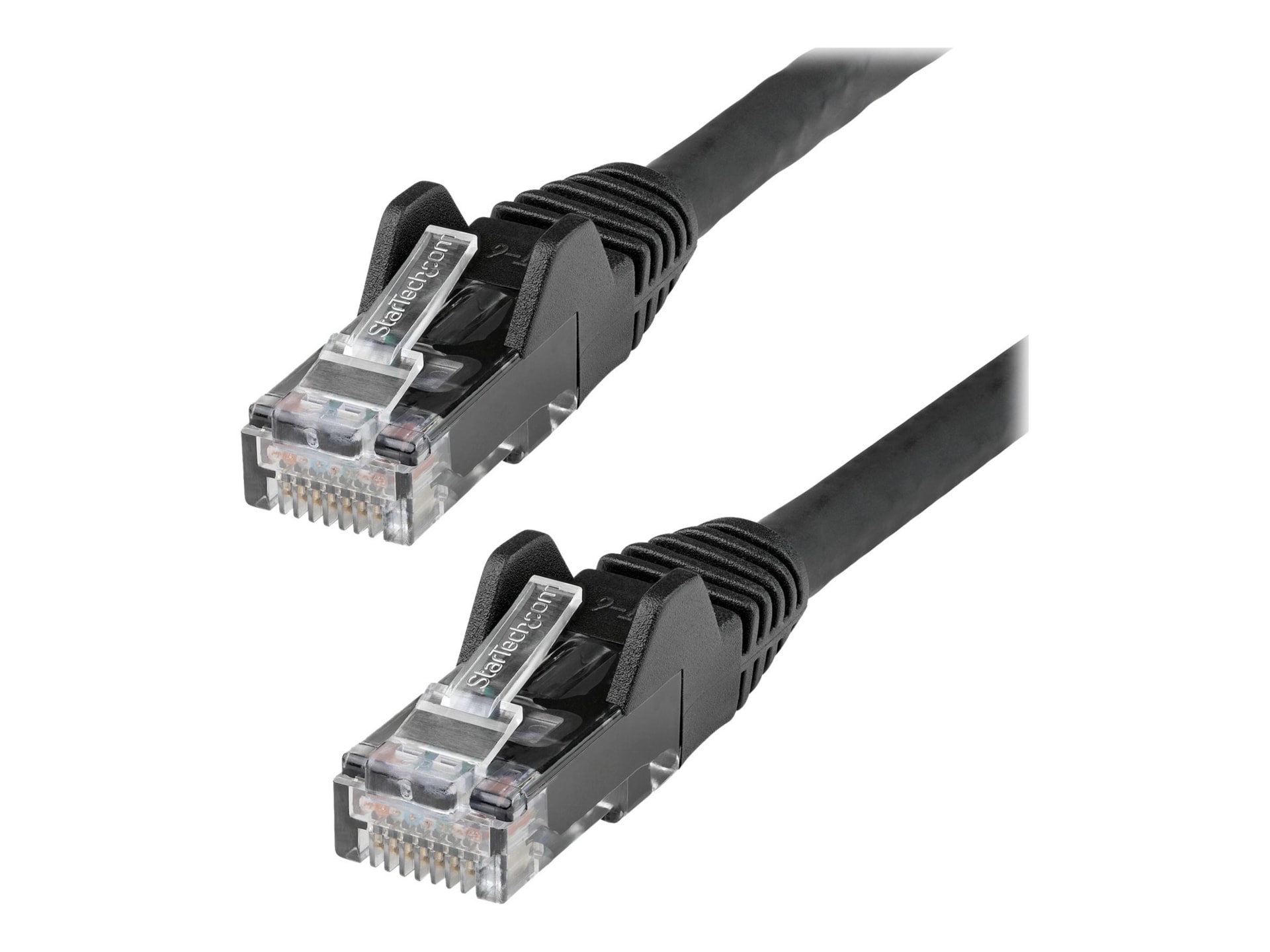 StarTech.com 50ft Black CAT6 Cable - LSZH Gigabit Ethernet Cable - Snagless