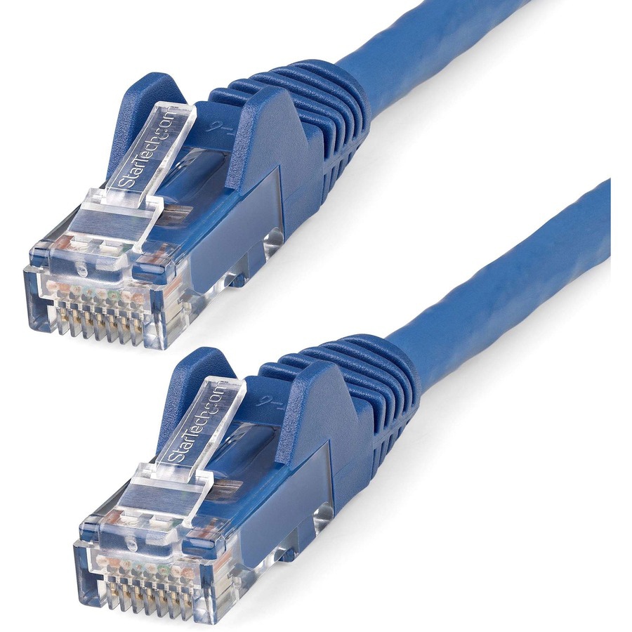 StarTech.com 7ft (2m) CAT6 Ethernet Cable, LSZH (Low Smoke Zero Halogen) 10  GbE Snagless 100W PoE UTP RJ45 Blue Network