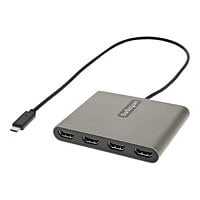 StarTech.com USB C to 4 HDMI Adapter - Quad Monitor External Graphics Card