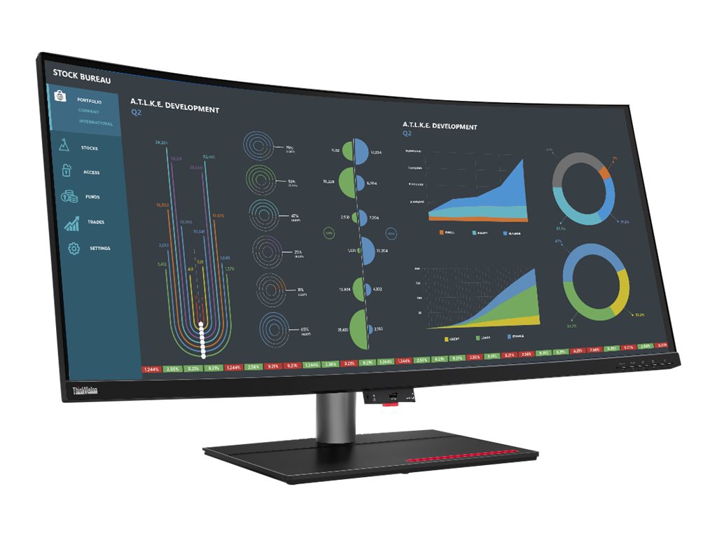 Lenovo ThinkVision P40w-20 - LED monitor - curved - 40" - HDR