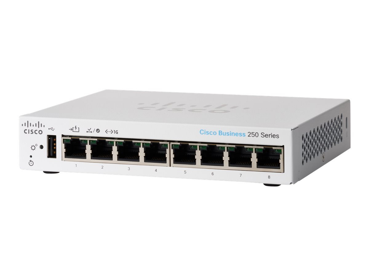 Cisco Business 250 Series CBS250-8T-D - switch - 8 ports - smart