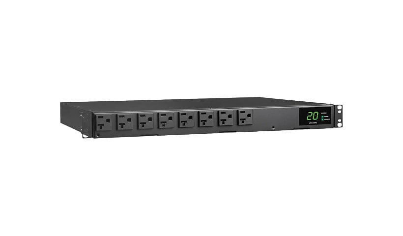 Tripp Lite PDU ATS/Metered 1.92kW 120V Single-Phase - 16 5-15/20R Outlets, Dual L5-20P/5-20P Inputs, 12 ft. Cords, 1U,