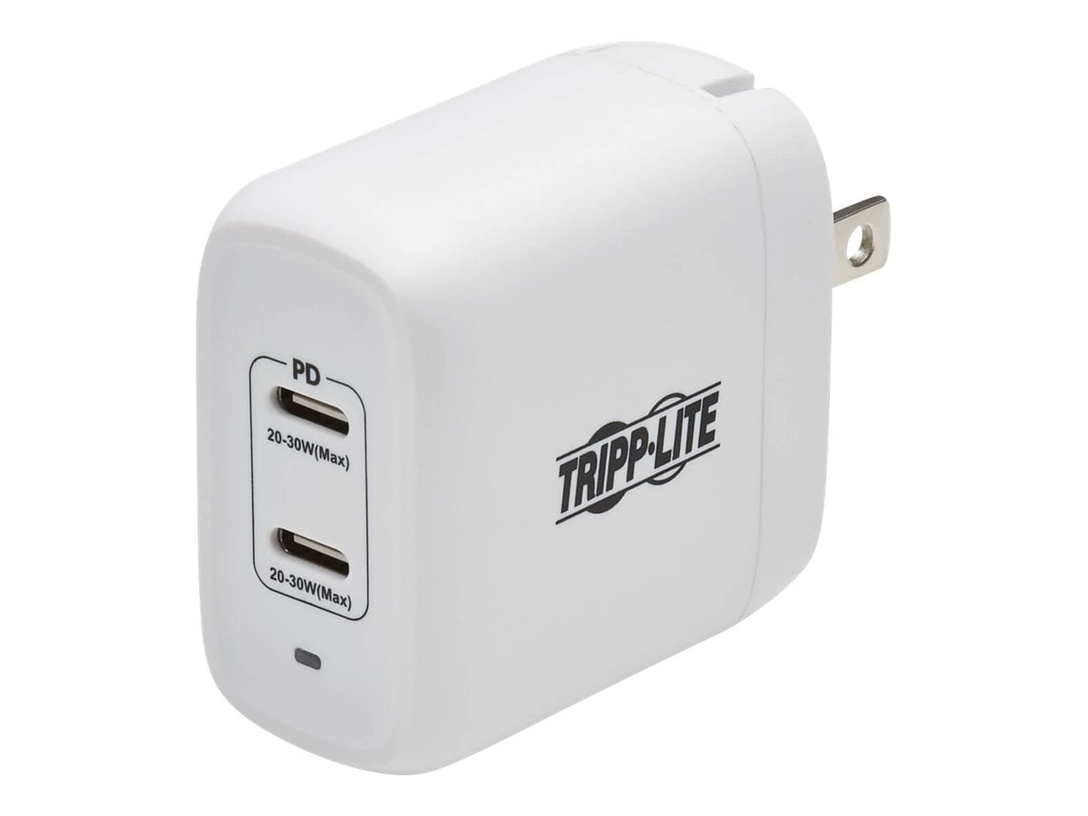 Tripp Lite USB C Wall Charger Compact 40W GaN Technology Power Delivery 3.0