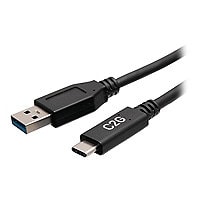 C2G 1ft USB C to USB A Cable - USB C to A Cable - USB 3.2 Gen 1 - 3A, 5Gbps - Black - M/M
