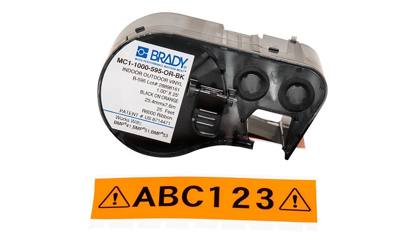 Brady M Series - continuous label cartridge with ribbon - 1 roll(s) - Roll