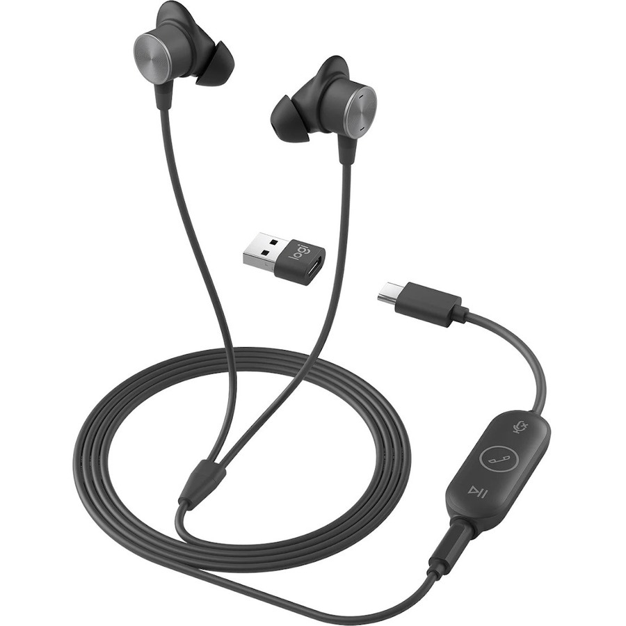 Logitech Zone Wired Earbuds - headset