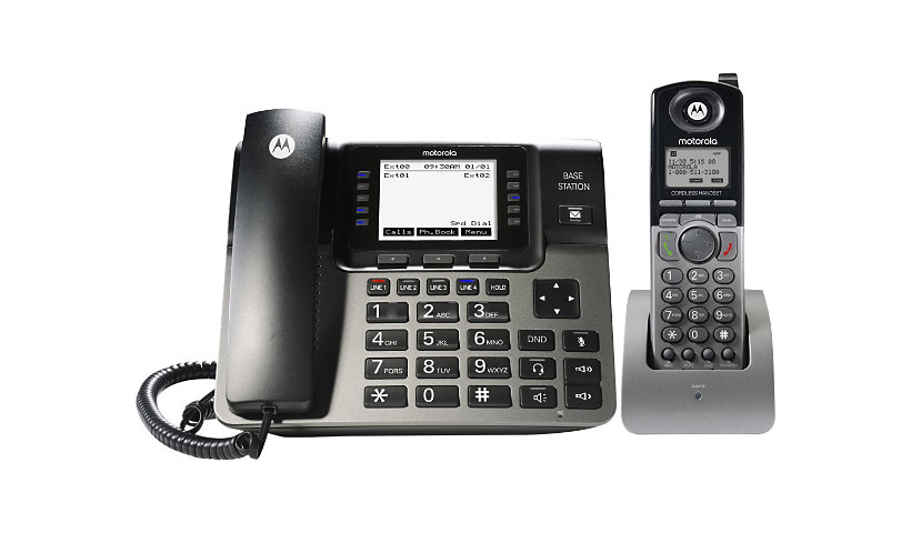 Motorola ML1250 - corded/cordless - answering system with caller ID/call waiting - 6-way call capability